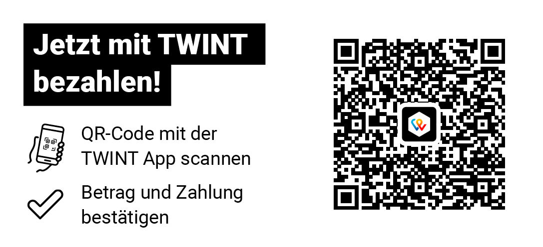 TWINT QR-Code zur Bezahlung der Hörbehindertenkarte